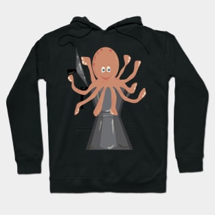 Octopus, king of coffee Hoodie